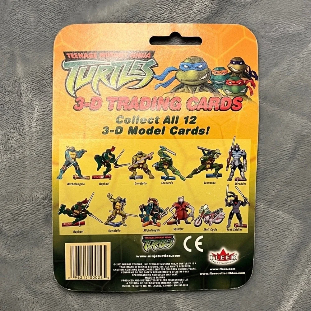 Teenage Mutant Ninja Turtles Leonardo 3-D Trading Cards 5 Model Cards Fleer 2003